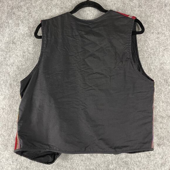 Casa Maya Guatemalan Vest Womens XL Floral Embroidery Huipil Boho Folk Artsy - Picture 10 of 14